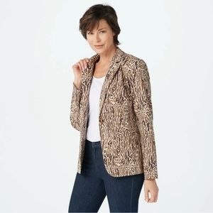 G.I.L.I. Animal Print Blazer